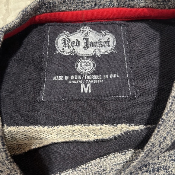 Red Jacket Co. New York Rangers Hockey Sweatshirt, Blue & Red. Med - Picture 3 of 5